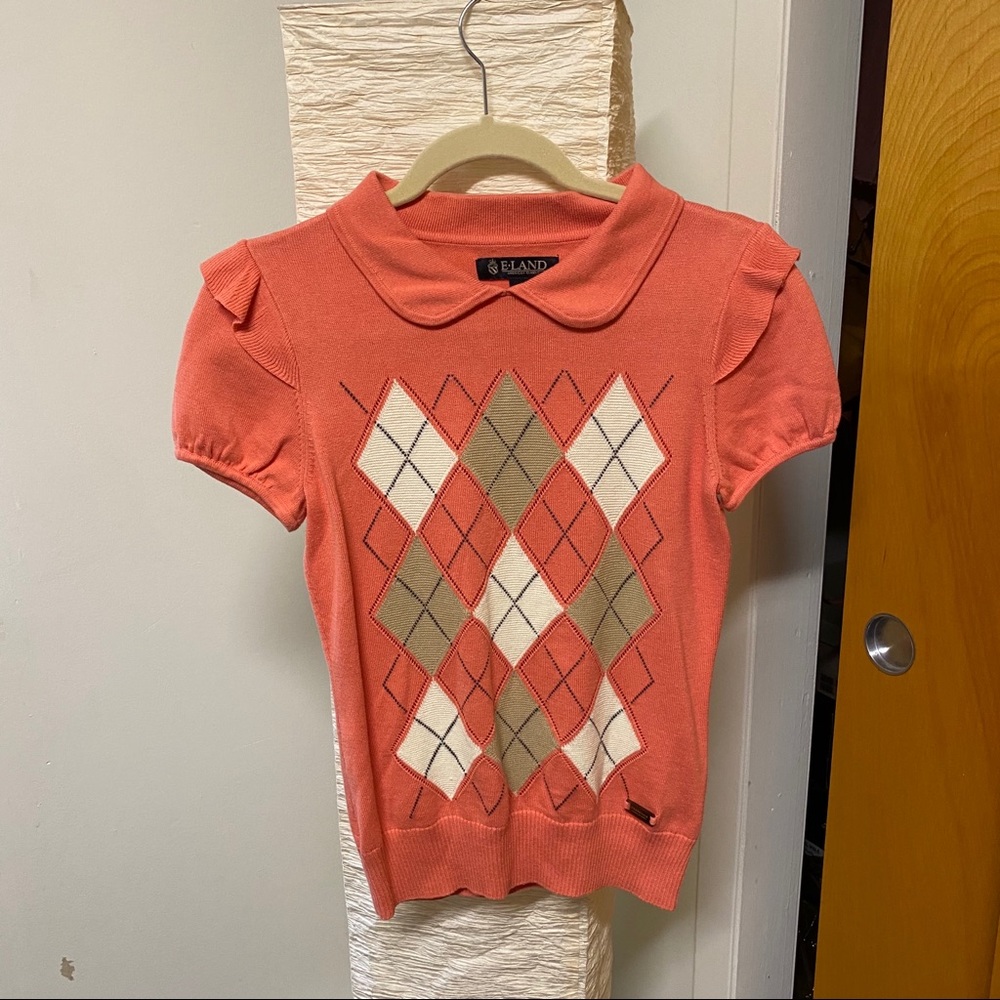 Korean Preppy Knit Top